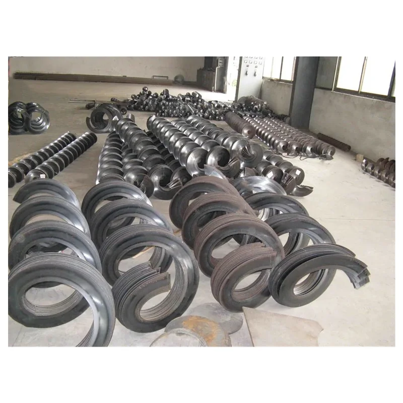 OEM Customize Conveyor Auger Steel Spiral Shaftless Sectional Helical Solid Die Pressing Method Groove Feeder 316 Steel Weldable