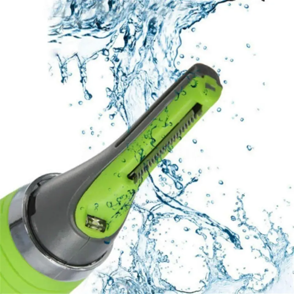  Male Nose Hair Trimmer 2in1 Facial Epilator - Rechargeable, Waterproof, Portable - Nose Hair, Ear Hair, Eyebrow Hair Chin Hair 