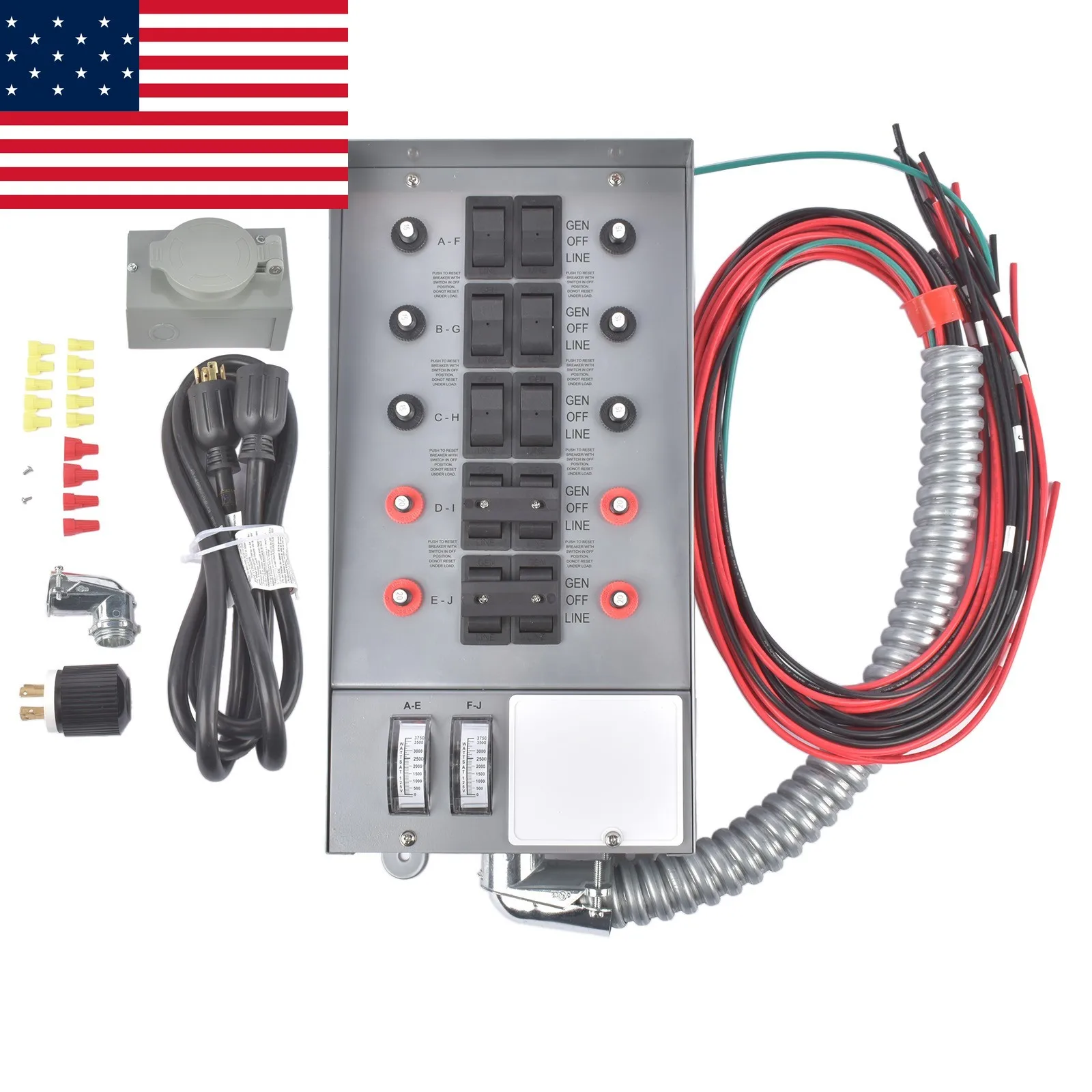 AP03 Anti Reverse Power Generator Transfer Switch 120V 30A Manual 7,500w 31410CRK