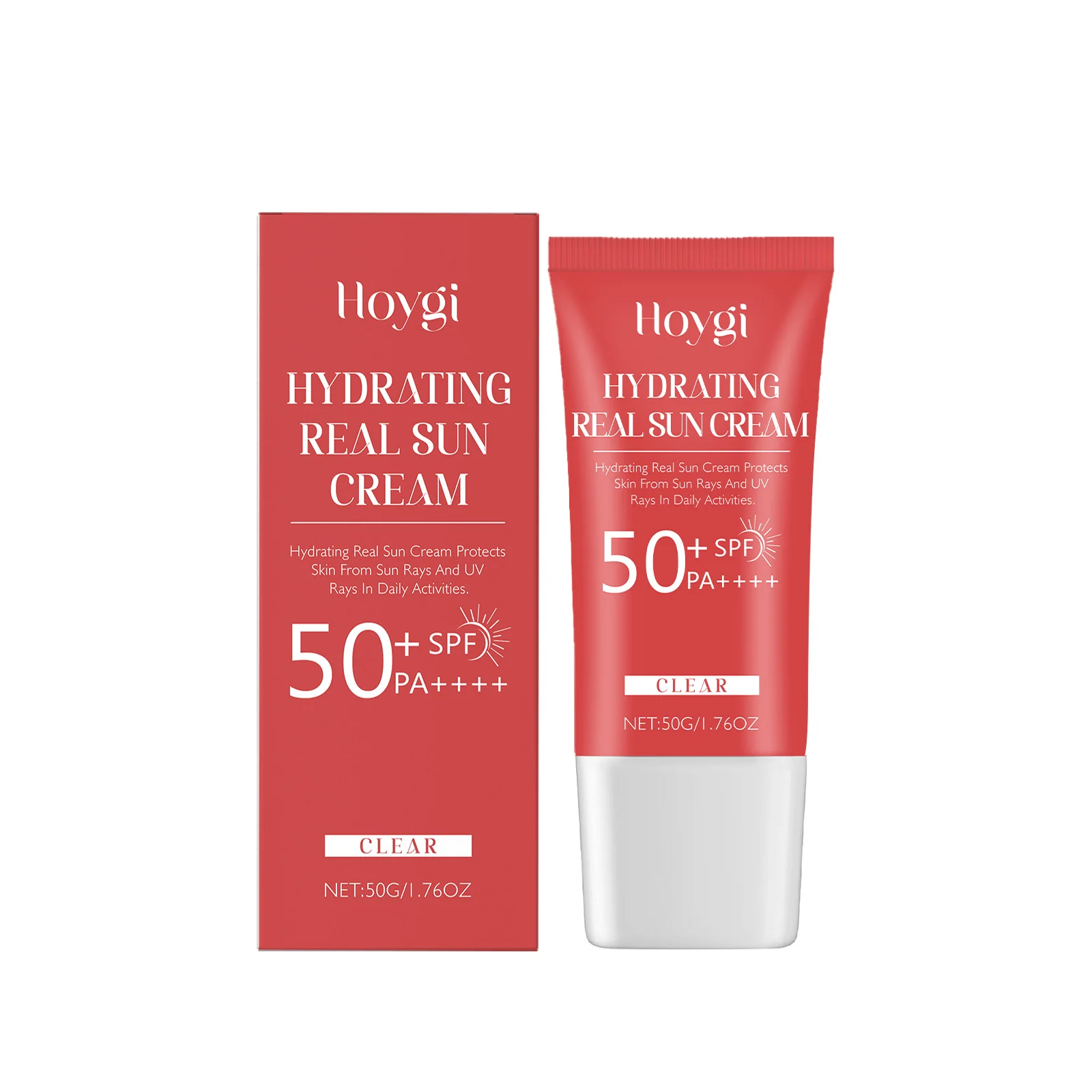 

Hydrating Real Sun Cream SPF 50+ PA++++ – Broad Spectrum UVA/UVB Protection | Moisturizing Daily Sunscreen for Face & Skin