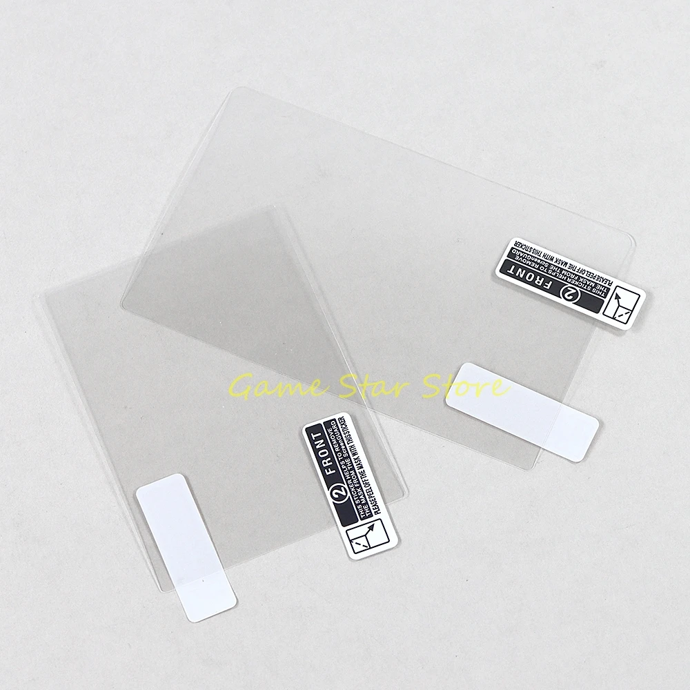 50sets Top Bottom LCD Screen Protector PET Clear Protective Film For New 3DS Game Console