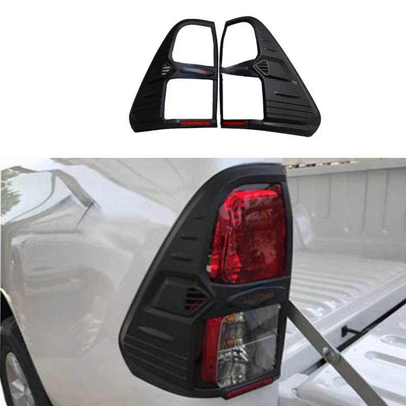 

Car Exterior Mouldings Styling ABS Tail Lights Cover Fit For TOYTA HILUX REVO 2015 2016 2017 2018 Pickup Decoration Accessories