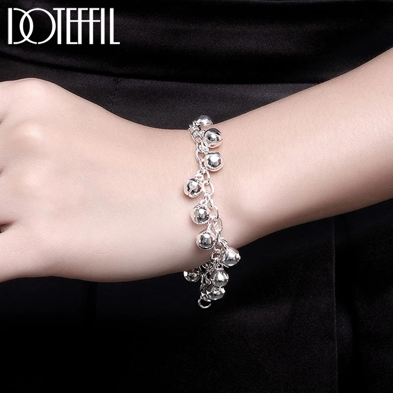 Bell Beads Bracelet Charm Fashion Beautiful High Quality For Women Lady Chain Silver Color Jewelry Wedding Party