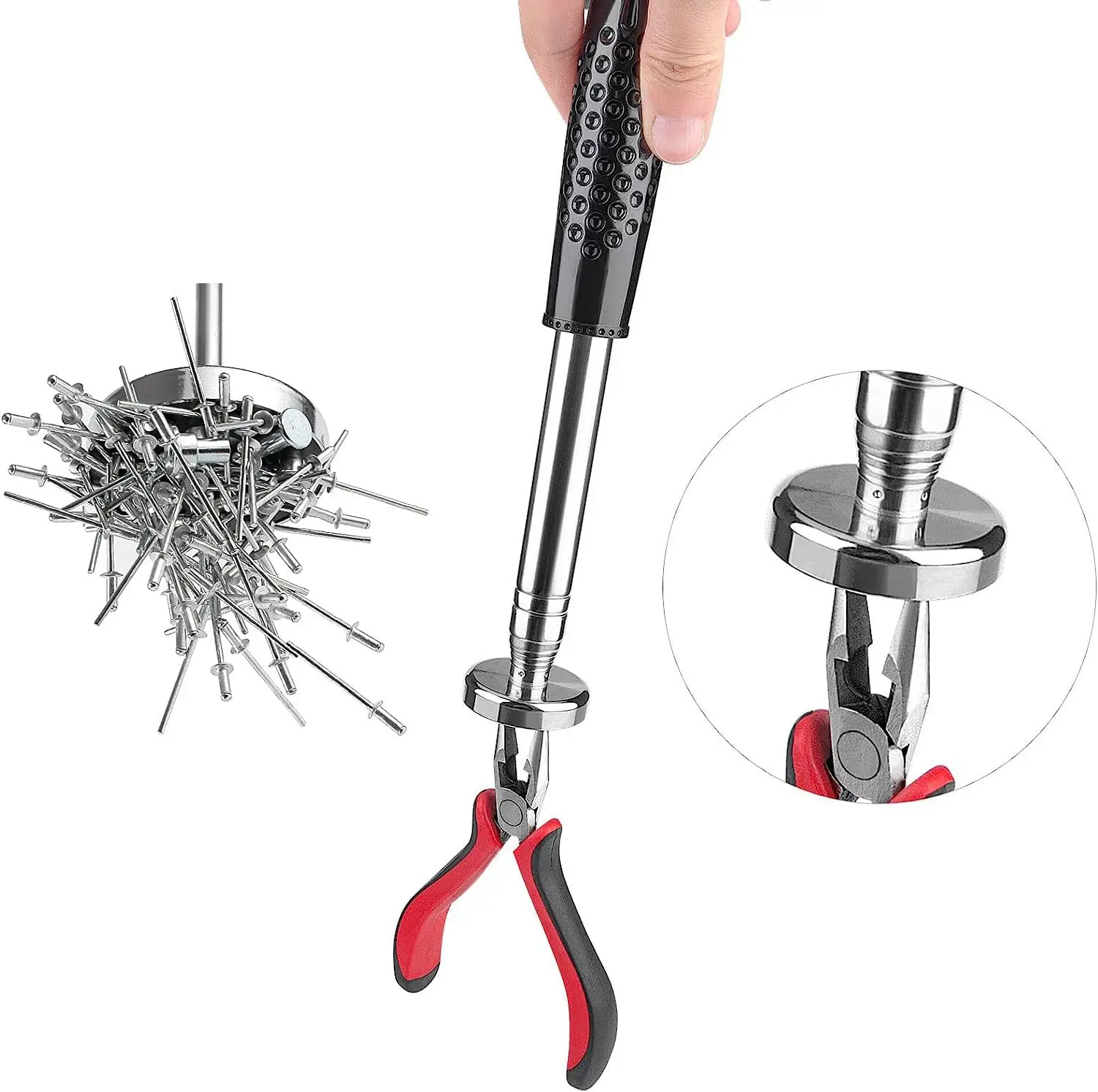 

35 lbs Magnetic Telescoping Pick Up Tool for Small Metal Tools Extends from 22 to 103cm Telescoping Magnet Tool Stick ping Magne