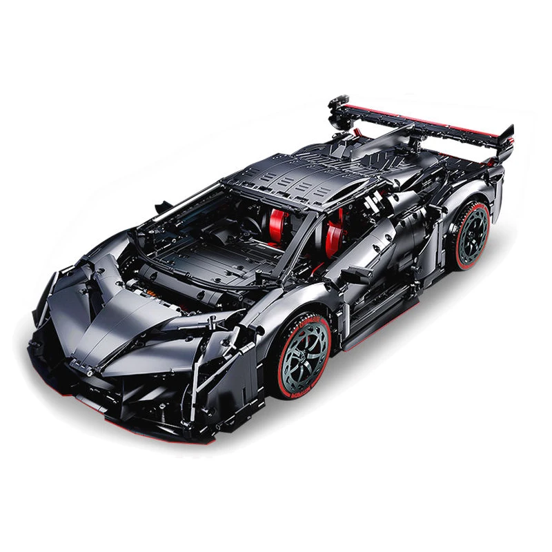 New MOC Technical Lambo Alloy Version Sports Car Building Blocks Model City RC Racing Car Bricks Toys For Children Boy Gifts Set