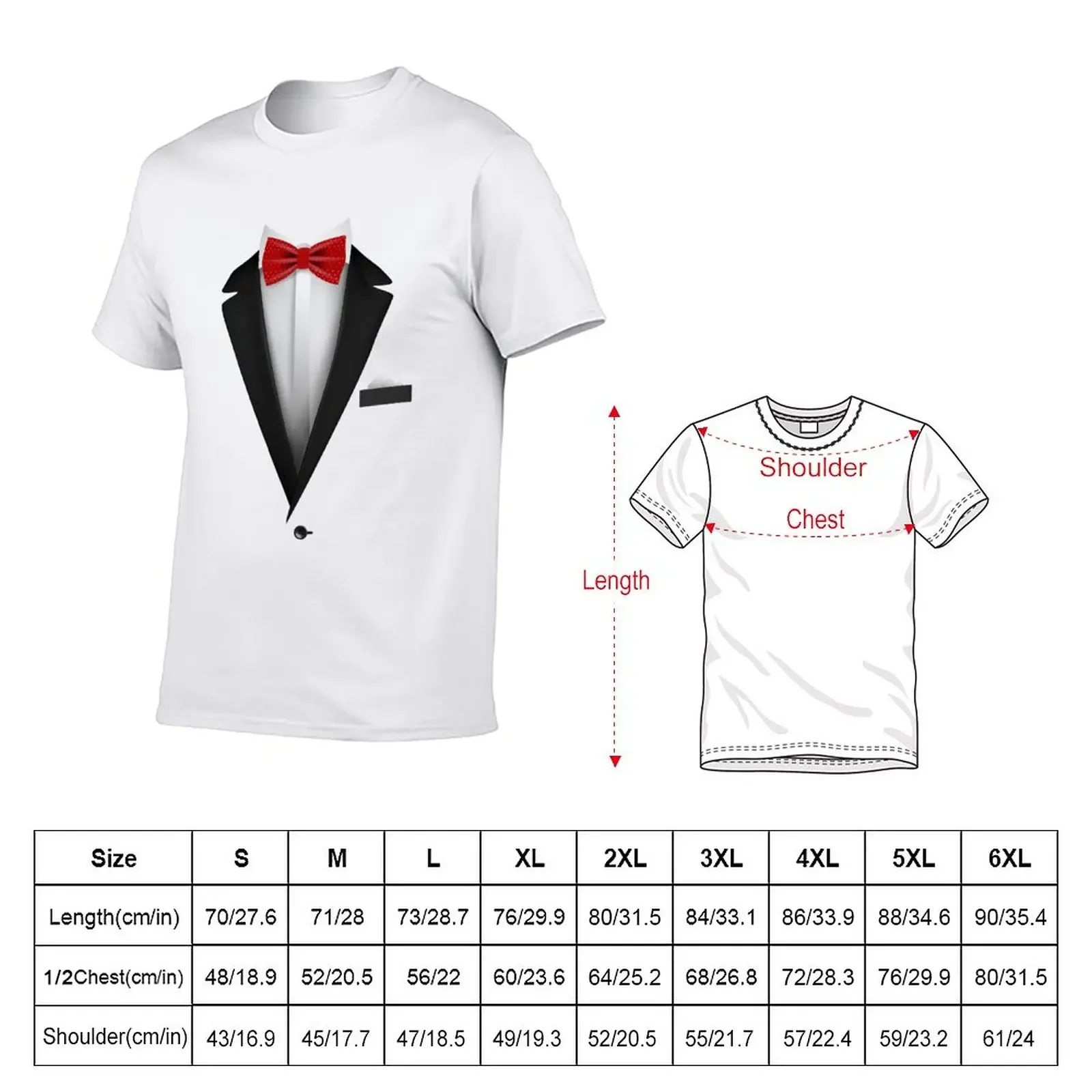 New Tuxedo design with Red Bowtie For Weddings And Special Occasions T-Shirt sweat shirts cat shirts plain white t shirts men