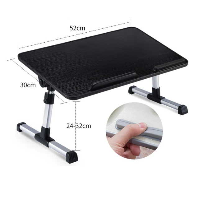 Foldable Multi-functional Folding Laptop Stand Study Table Wooden  Computer Desk for Bed Sofa Tea Serving Table Stand