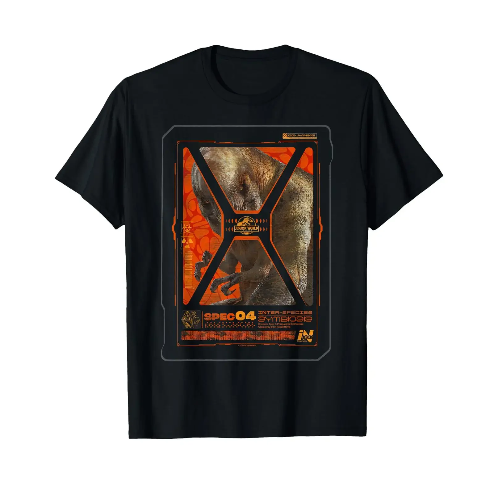 Jurassic World Rebirth Distortus Rex Containment T Shirt vintage Washed Casual graphic Unisex Breathable Soft Comfortable