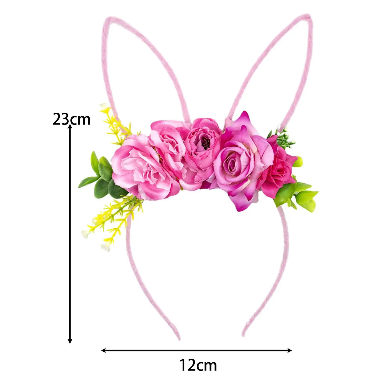 Easter Bunny Ears Headband Headwear for Women Girls Hair Hoop Costume Accessory for Carnival Wedding Party Favors