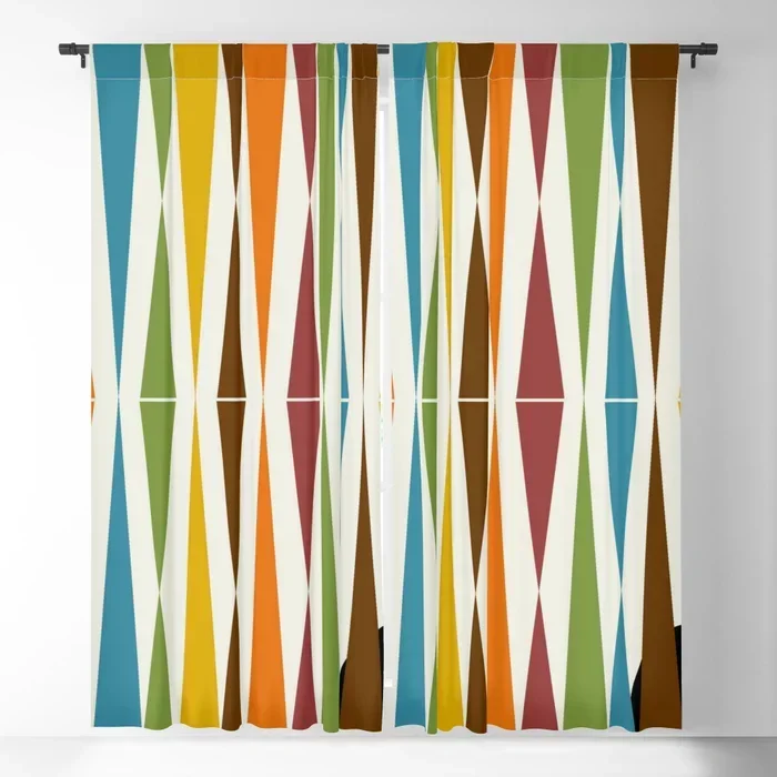 Mid-Century Modern Art 1.4 Blackout Curtain 3D Print Window Curtains For Bedroom Living Room Decor Window Treatments