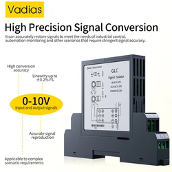 0-75mV 4-20mA DC Signal Isolator 0-10V 0-5V 1-5V Galvanic Signal Converter DC24V 1 In 1 Out 1 In 2 Out Analog Signal Transmitter