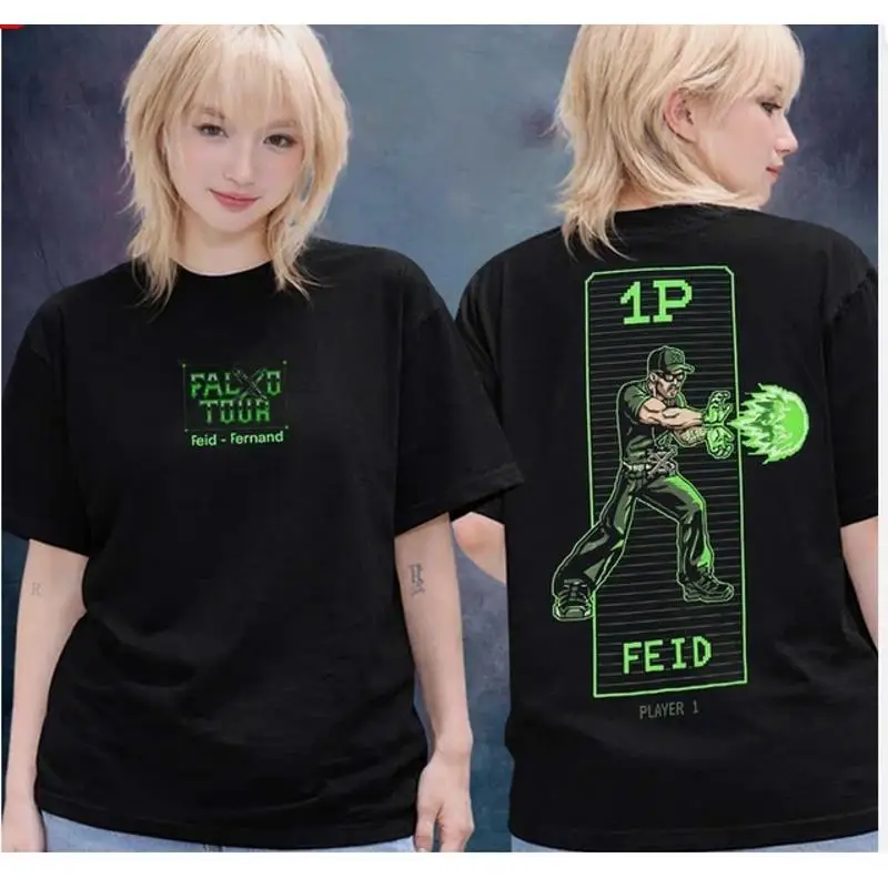 Feid Falxxo Tour 2026 Player 1 Double Sided T-Shirt