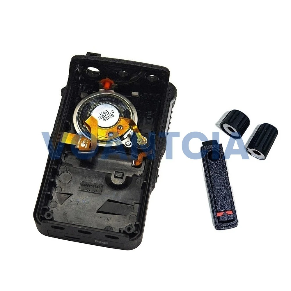 housing-kit-with-speaker-flexible-cable-volume-channel-knob-for-xir-e8608i-dp3441e-replacement-repair-cover-case-accessories