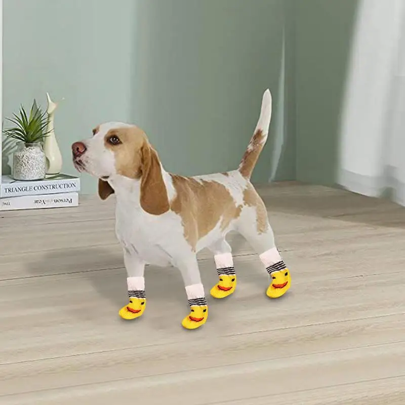 Dog Socks Double Side Large Coverage Non-Slip Dog Boots And Paw Protectors Puppy Doggie Senior Dog Paw Protector Pet Furry