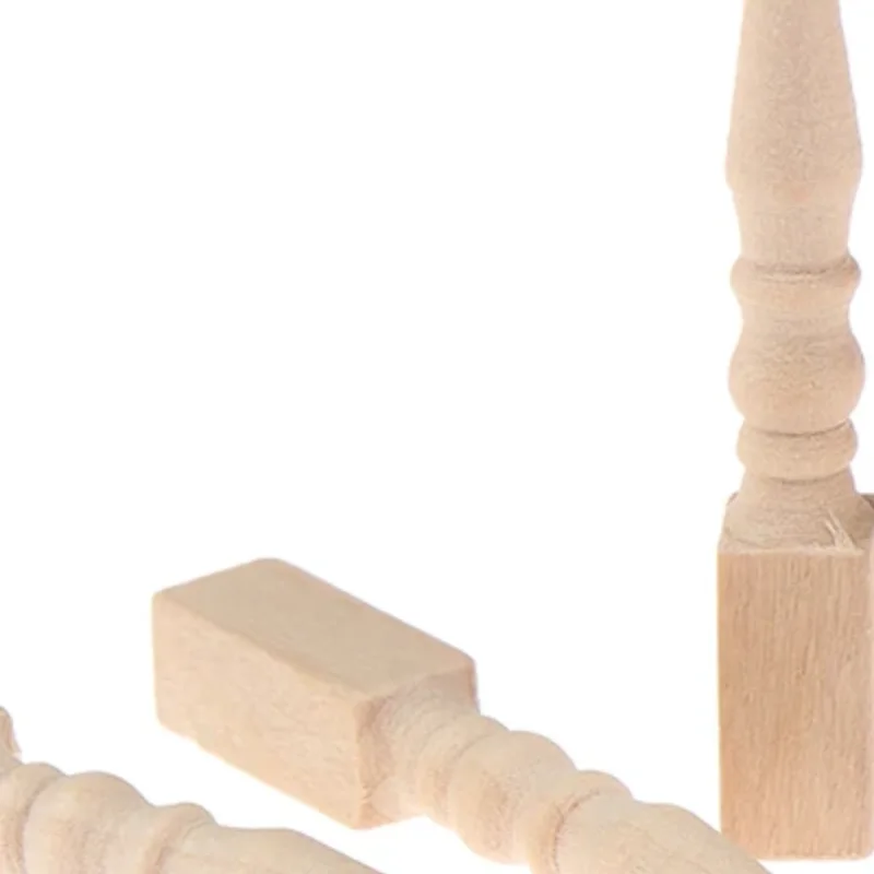 1:12 кукольный домик миниатюрный деревянный стул ножка стола DIY мебельные аксессуары игрушки