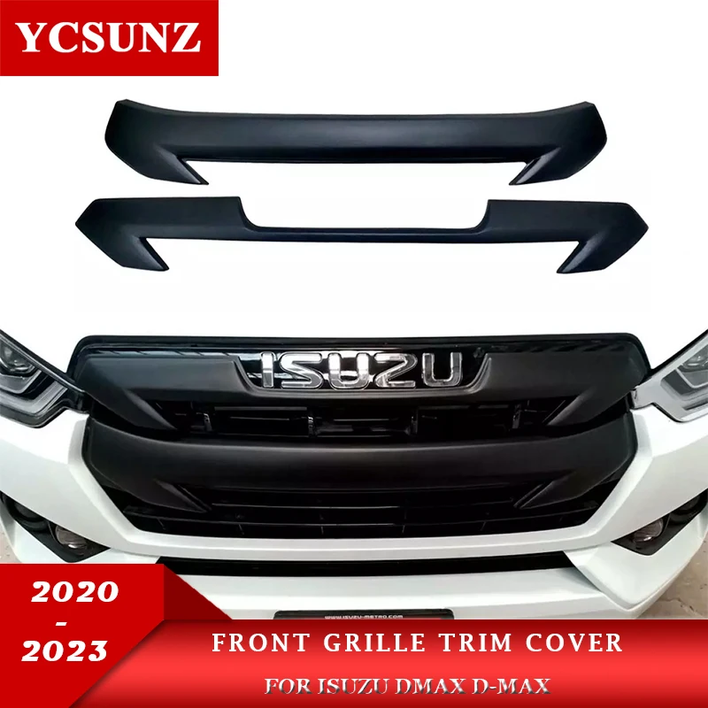 

ABS Front Grille Trim Cover For Isuzu DMAX D-MAX 2020 2021 2022 2023 V-cross AT35 Safir Pickup Trucks Car Styling Accessories