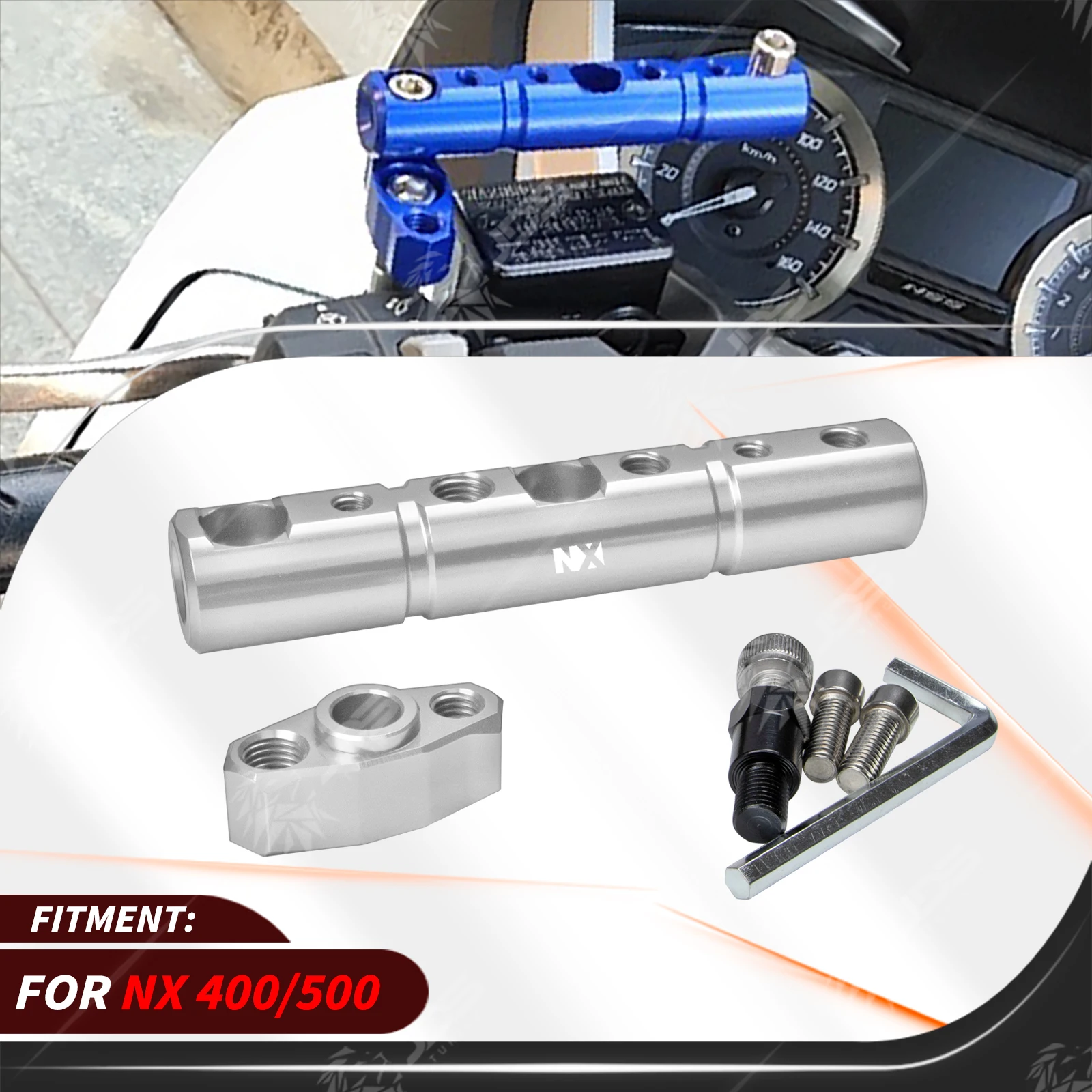 For HONDA NX 400/500 Multifunction Cross Bar Handlebar Crossbar Phone GPS Extension Holder Accessories Parts
