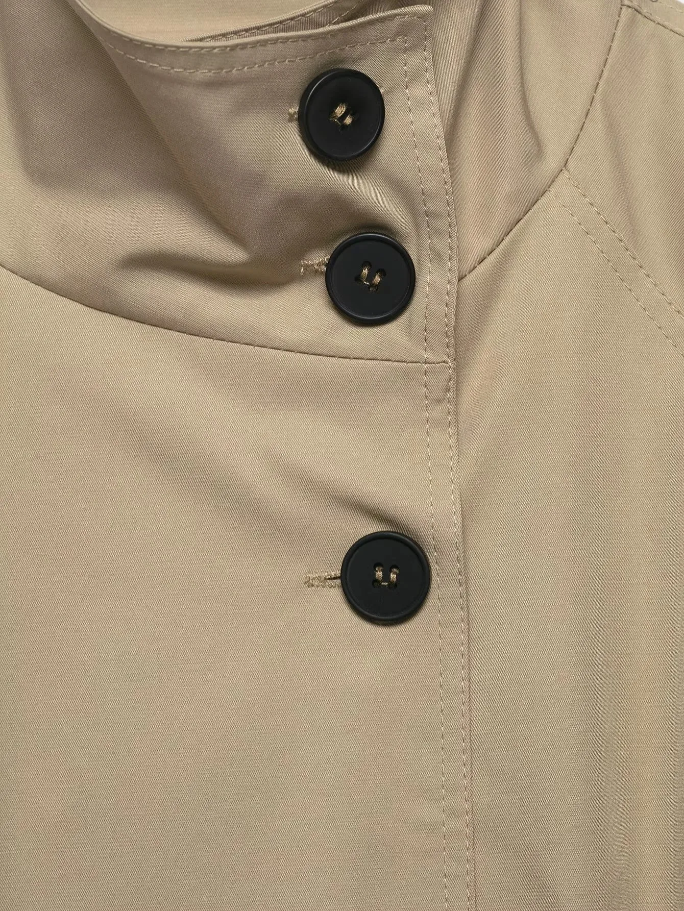 Damen Cropped Trenchcoats Herbst-Outfit für Frauen Doppelreihige Stehkragen-Mäntel Damen Casual Vintage Jacken – Detail 10