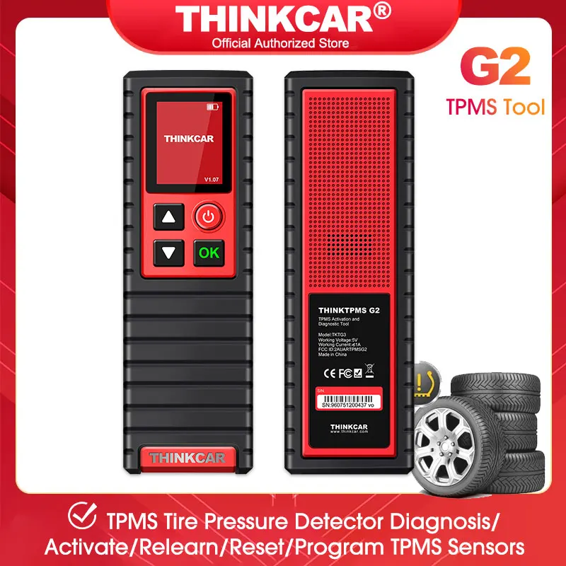 THINKCAR® THINKTPMS G2 TPMS Relearn Tire Reset Tool Work with Thinkdiag, THINKCAR THINKTOOL PRO/PROS/PROS+