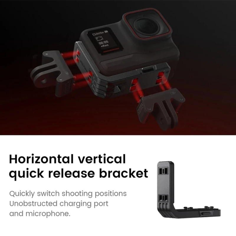 Imagem -05 - Vertical-suporte Horizontal para Insta360 Ace Pro e Ace Peças de Reposição