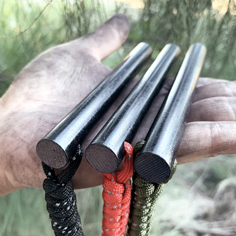 Portable Emergency Magnesium Flint Fire Starter Igniter, Survival Fire‑Starting Gear Lighters Outdoor Camping Hiking Trip Tool