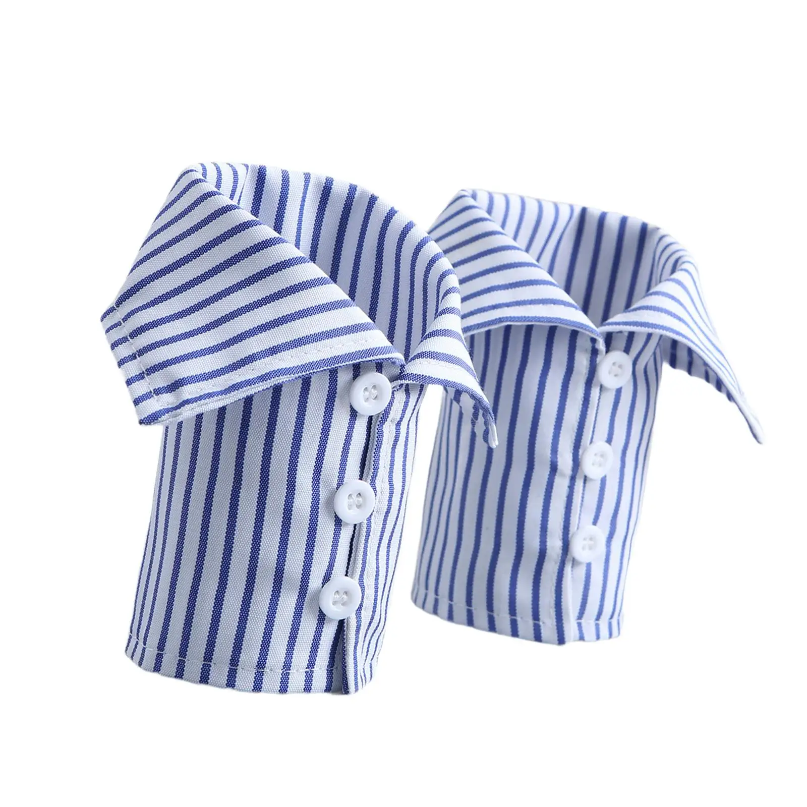 2x Fake Wrist Cuff Sleeves Fashionable DIY Striped False Hand Sleeve Garment for Women Men for Sweaters Suit Shirts Accessories