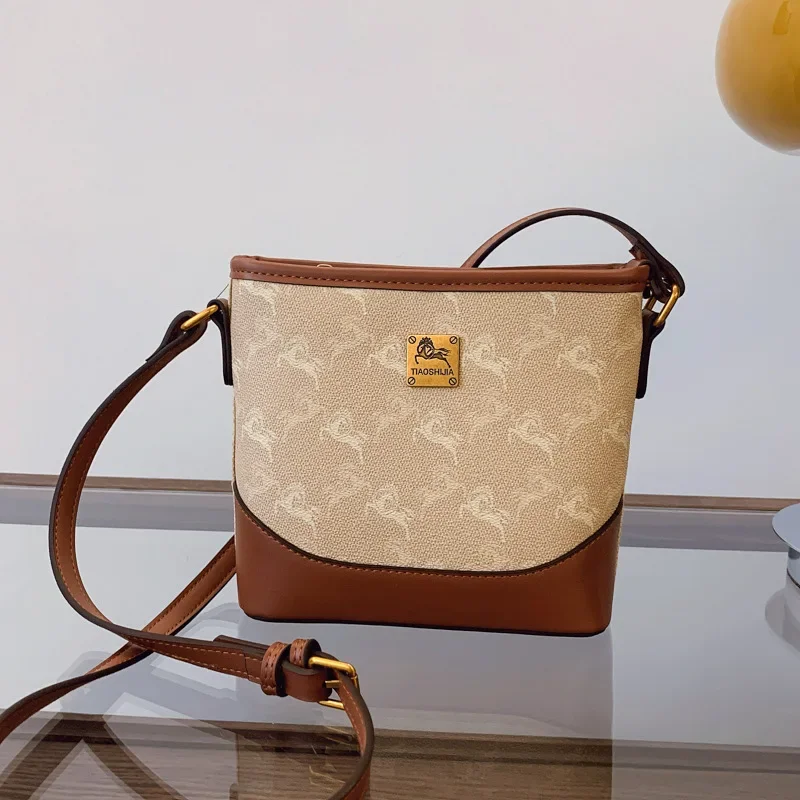 

2025 Women's Premium Bucket Bag - Vintage Floral Shoulder Purse, Stylish Crossbody Bag with Adjustable Strap
