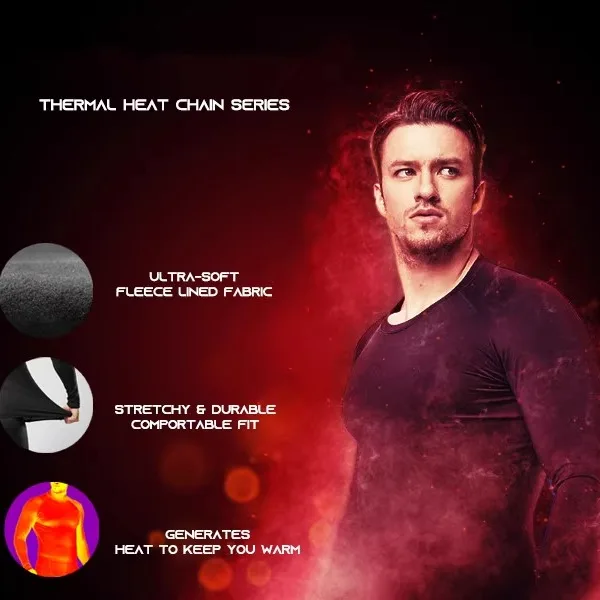 Men's High Elastic Fleece Lined Windproof Warm Sports Training Suit Comfortable All round Fitness Gymnastics Ensemble