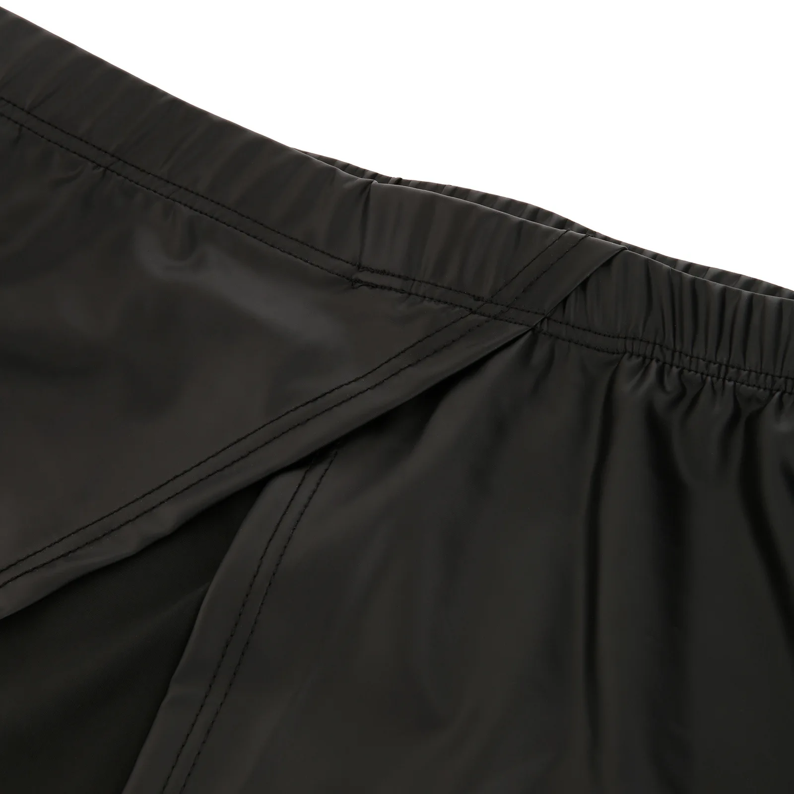 ผู้ชายยืดหนัง Culottes ชุดชั้นในเซ็กซี่แยกด้านข้างเปิดนักมวยไนท์คลับพรหมเสื้อผ้าเซ็กซี่เปิด croch