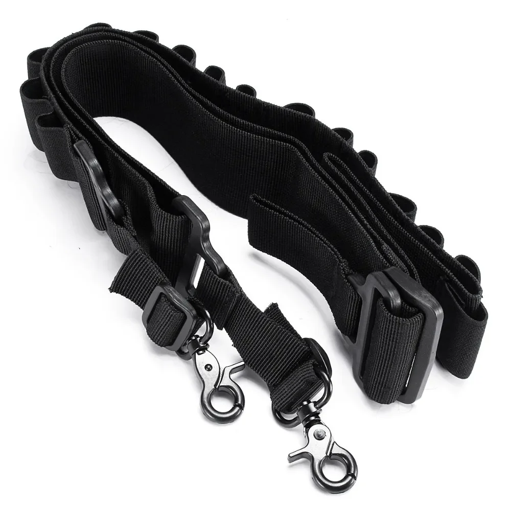 15 Ronde Shell Riem Twee Punt Gun Sling 12 Gauge 12GA Munitie Houder Outdoor Jacht Accessoires Geweer Schouderriem Touw