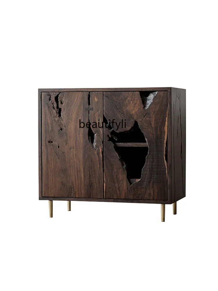 03 ss No replenishment, entrance cabinet, wabi-sandy Chinese style tea side cabinet, foyer cabinet, solitary design sense