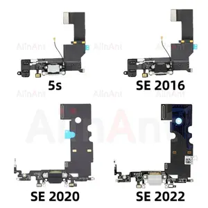 Bilashmart AiinAnt Dock USB Mic Board Charger Connector Fast Charging Port Flex Cable iPhone 5s 6 6s Plus SE 2 3 2020 2022 Phone Parts