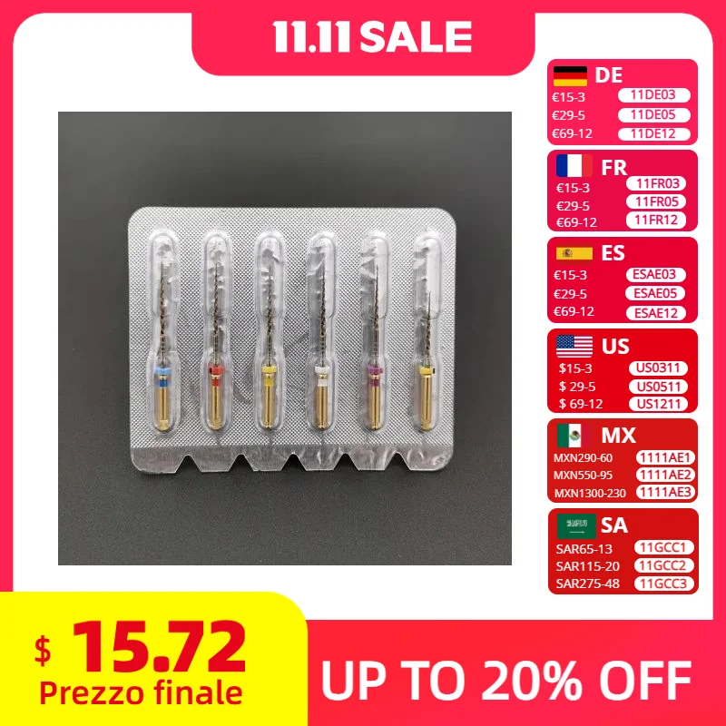 

Стоматологические Pro NITI Taper Gold Files W-Mire Files Rotary Super File SX SX-F3 Никель-титаниевые эндодонтические файлы Стоматологический инструмент