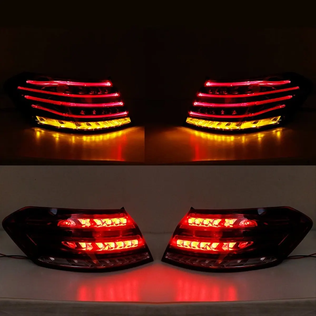 Lively- Left Tail Light Assembly Rear Bumper Brake Tail Light for Mercedes E-Class W212 Saloon 2013-2016 L2129060103