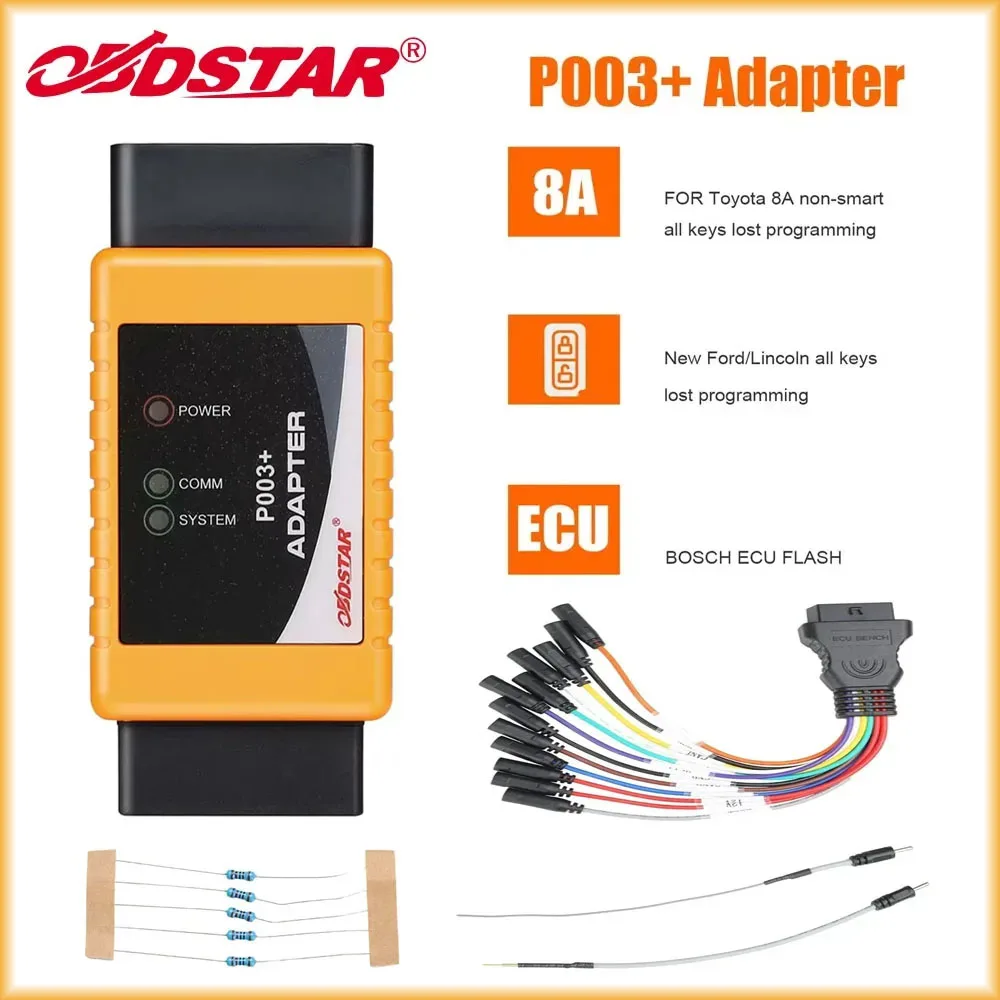 OBDSTAR P003 P003+ Bench/Boot Adapter Kit for ECU CS PIN Reading for DC706/X300 DP PLUS/X300 PRO4 for Toyota&Ford All Key Lost