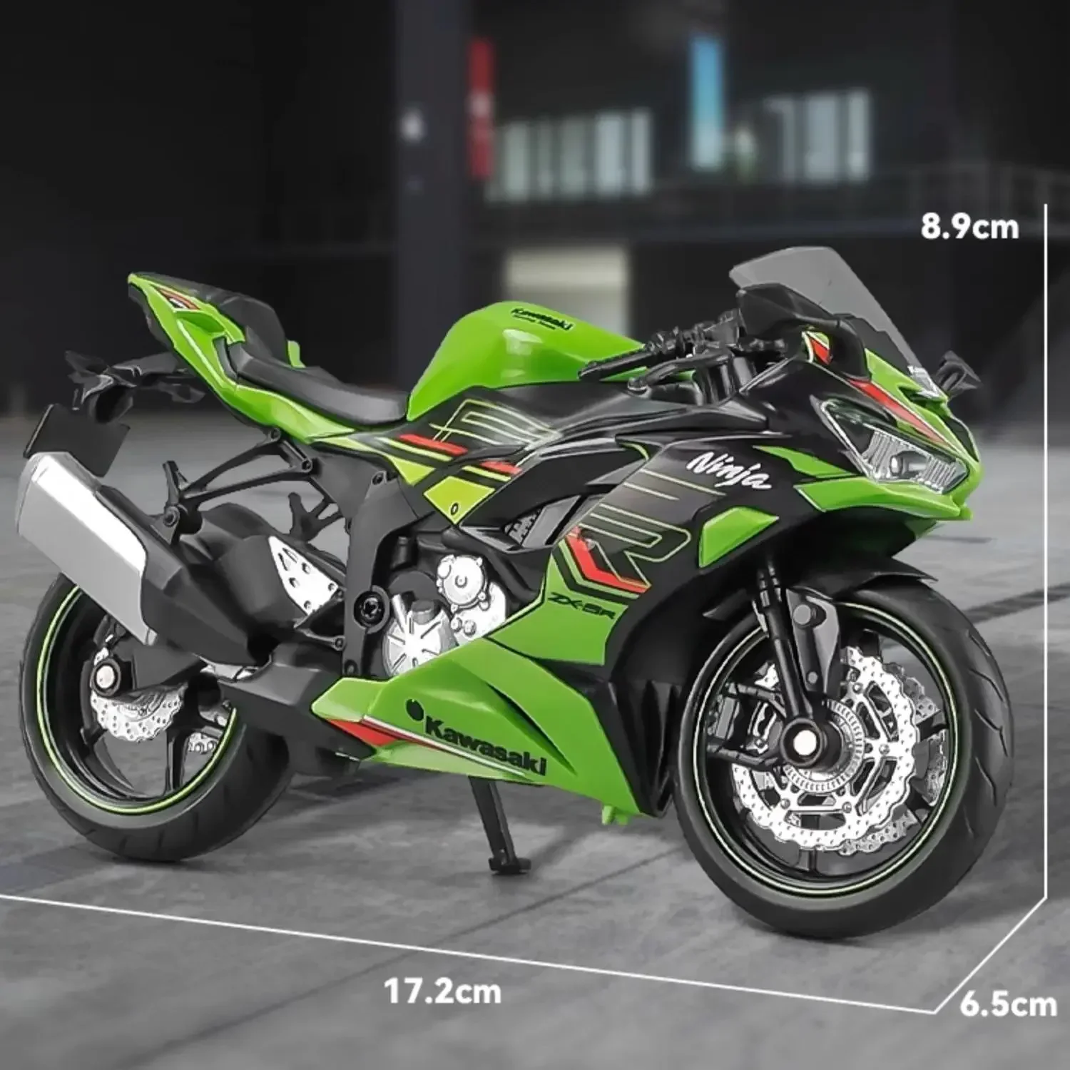 1/12 Kawasaki Ninja ZX-6R Motorcycle Toy 1:12 RMZ City Diecast Model Super Sport Miniature Collection Gift For Boy Children Kid