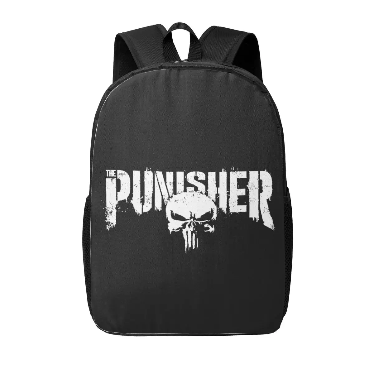 Custom Superhero Laptop Backpack Women Men Casual Bookbag for School College Student Punisher Skull Symbol Bag