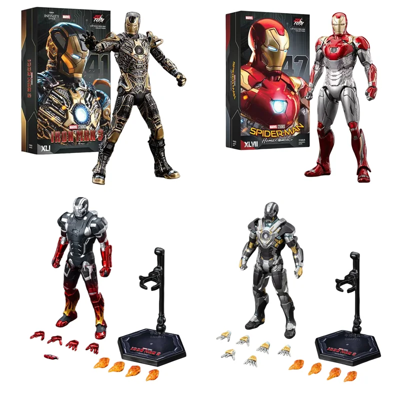 ZD Iron Man Action Figure Tony Stark MK47 MK41 Mark35 Red Snapper MK22 MK24 Adult Collection Figure Gift