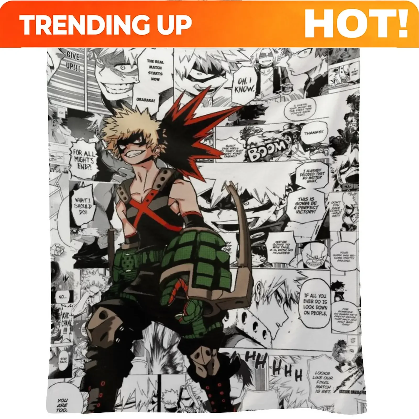 Custom Bakugou Manga Collage Throw Blanket Blankets For Bed Plaid On The Sofa Winter Beds Comforter Blankets