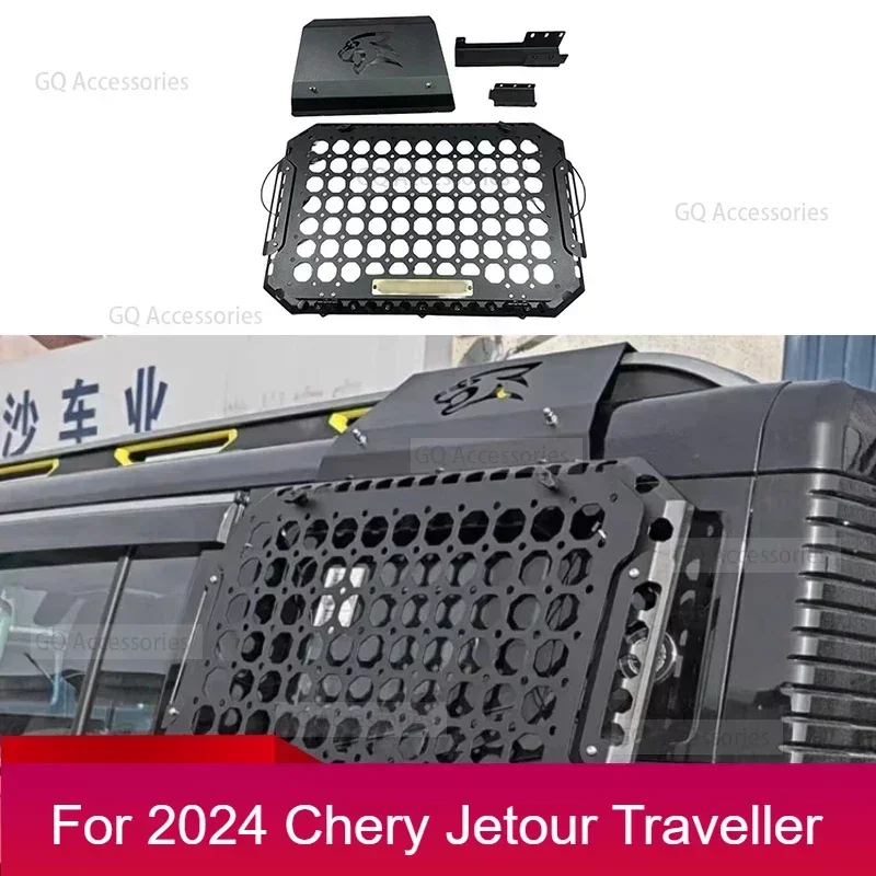 New！For Car Side Window Mecha Net Fit for cherryJetour Traveller T2 2023 2024 Jetour T2 Rear Window Expansion Hanging Net Trunk