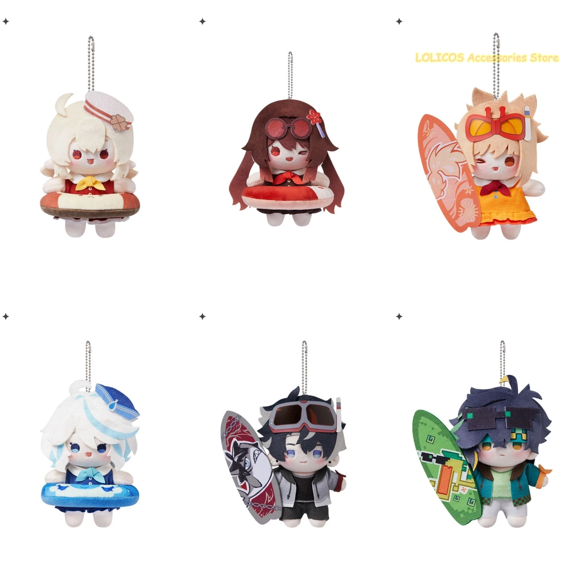 Llavero Colgante Original mIHOYO de Genshin Impact con Personajes Klee, Hutao, Yoimiya, Furina, Wriothesley y Kinich, Ideal para Regalo de Cumpleaños o Cosplay