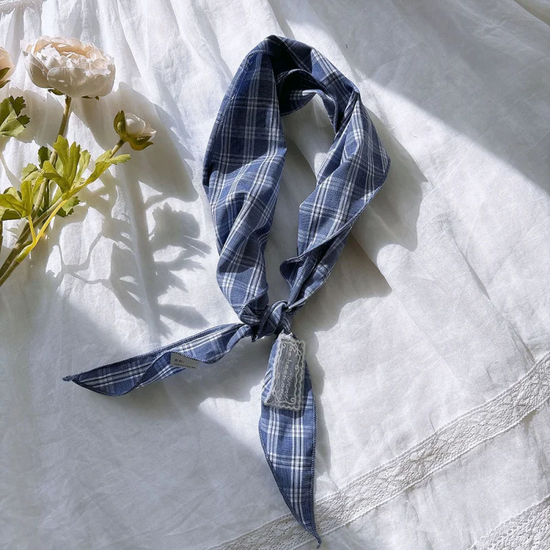 

Хлопковый шарф в мелкую клетку для женщин, мягкий и приятный для кожи, защитный, подходит для фотосъемки, свитшот.