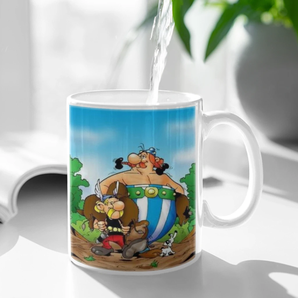 

Asterix Obelix Ceramic Mug Cute Coffee Tea Milk Stave Mugs And Cups with Handle Novelty Gifts