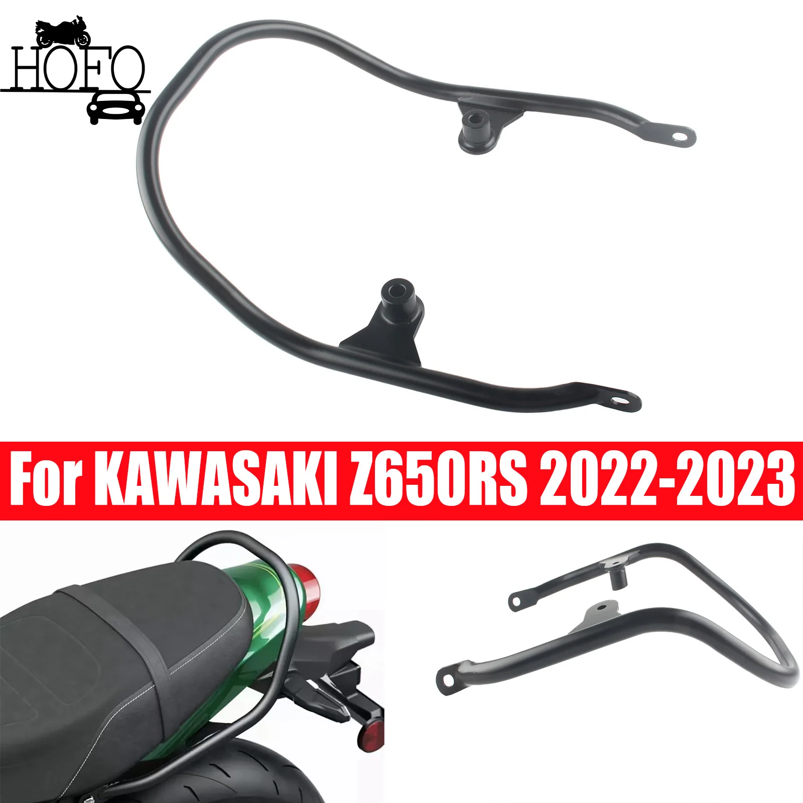 المصد الخلفي للدراجات النارية مقعد الركاب مقبض اليد مقبض إمساك السكك الحديدية Z 650RS Z650 RS اكسسوارات لكاواساكي Z650RS 2022-2023
