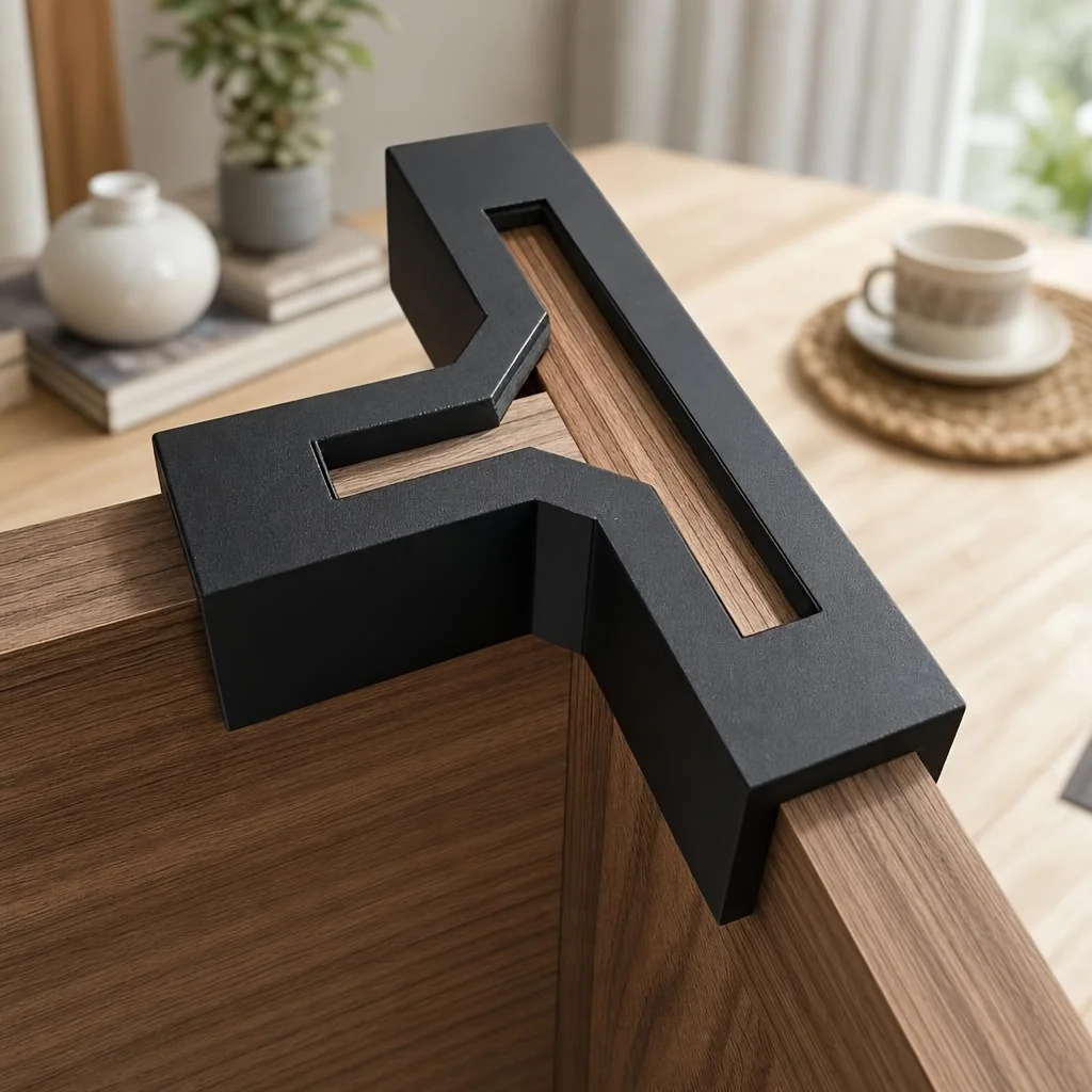 T-Shaped Thickened Connection Corner Code, 90° Right Angle Fixed Bracket, Wooden Furniture Reinforcement Accessories