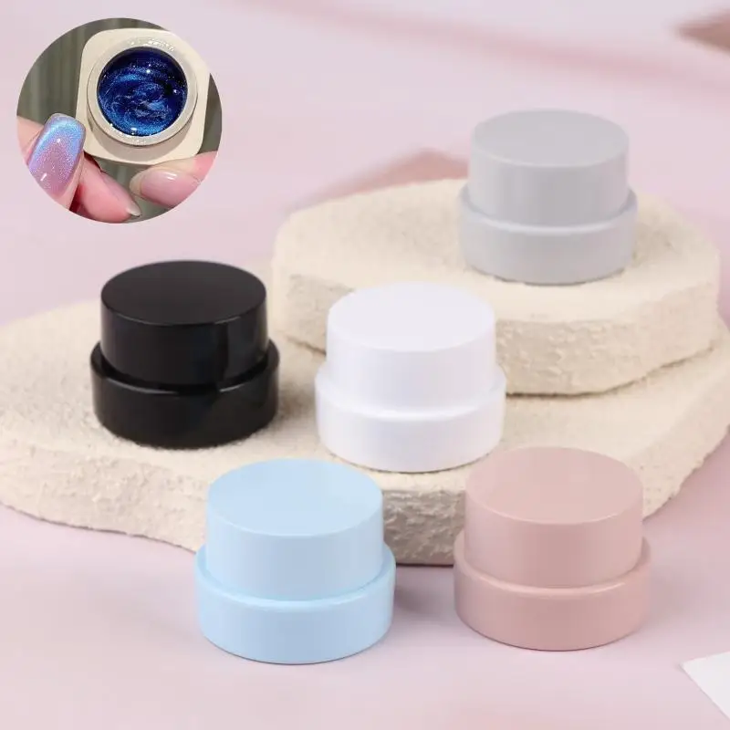 5g piccolo contenitore quadrato cosmetico vuoto vaso per crema per il viso vaso per gel per unghie fai da te scatola per polvere lozione per trucco strumento bottiglia dispenser da viaggio