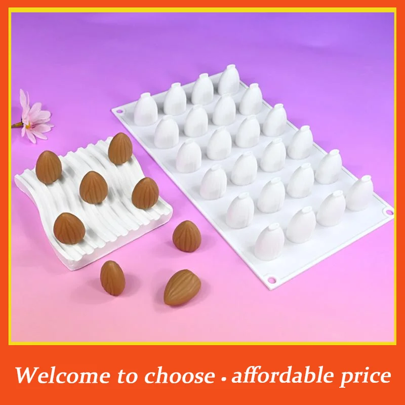 {}Fruit Honey Peach Silicone Mousse Almond Cake Mold Cake Decoration Chocolate Mold Reusable Making Moulds Dessert Tool