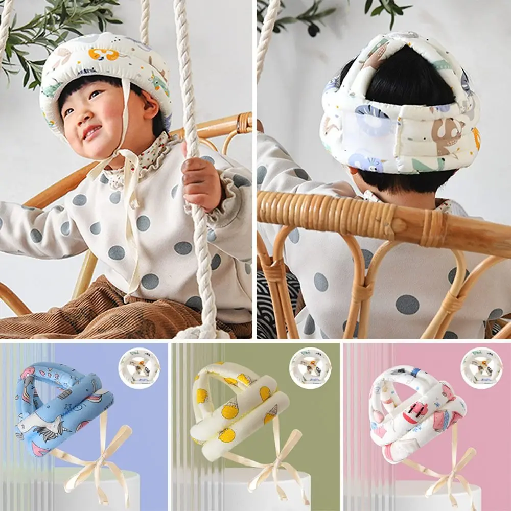 Baby Safety Helmet Head Protection Hat Toddler Anti-fall Pad Children Learn To Walk Crash Cap Adjustable Protective Headgear