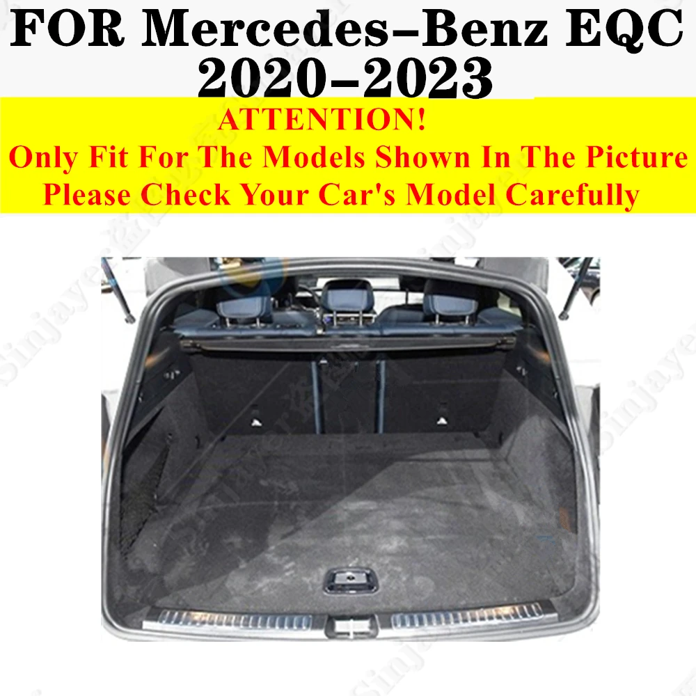 High Side Car trunk mat for Mercedes-Benz EQC 2023 2022 21 2020 Tail Boot luggage Tray Pad Rear Cargo Liner Interior Accessories