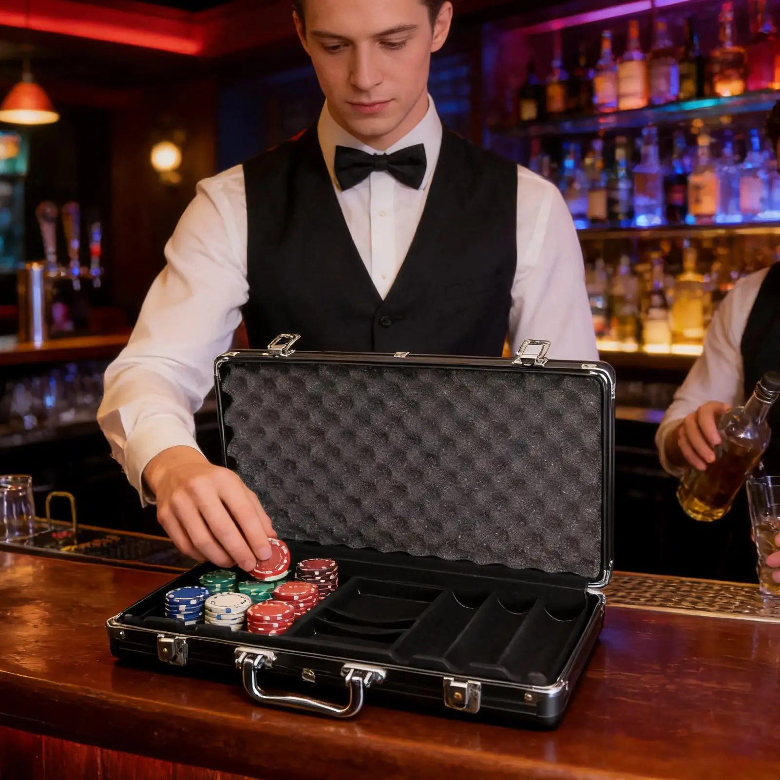 poker-chip-case-300-pieces-capacity-matte-black-aluminum-alloy-full-protection-poker-chip-display-case-for-lovers-family-friends